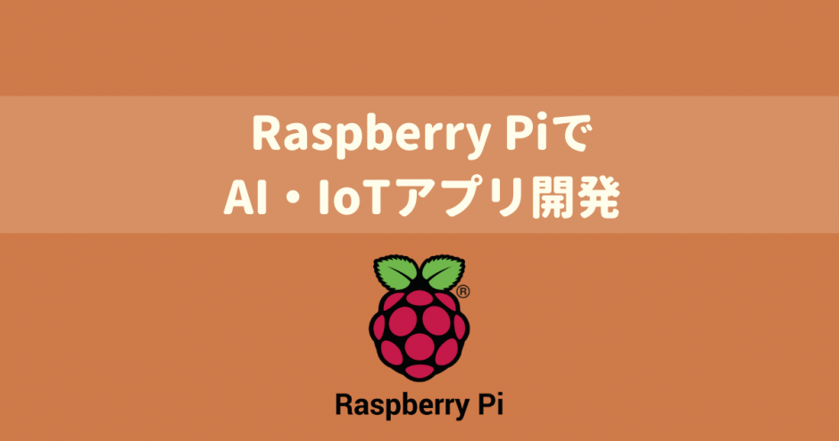 【AI・IoT開発入門】Raspberry PiとTensorFlowではじめるAI・IoTアプリ開発入門